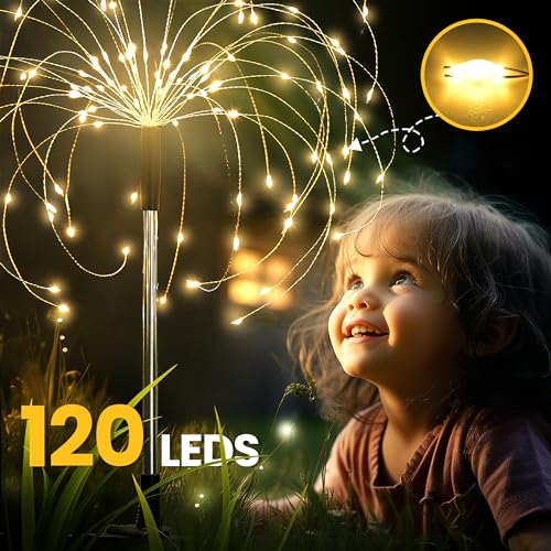 6 Pack Solar Firework Lights Outdoor (6 Count)