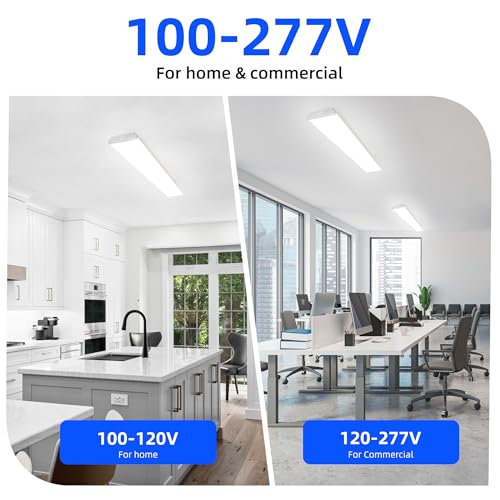 4FT 7" W LED Wraparound Light with 3 Wattages (4 Count)