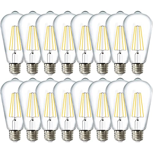Sunco 16 Pack Edison Bulbs LED ST64 (16 Count)