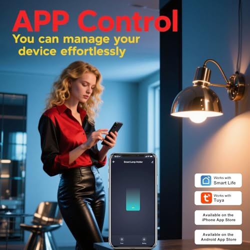 Smart Wi Fi Light Bulb Socket Adapter
