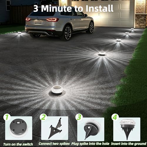 Mini Solar Ground Lights Outdoor (16 Count)