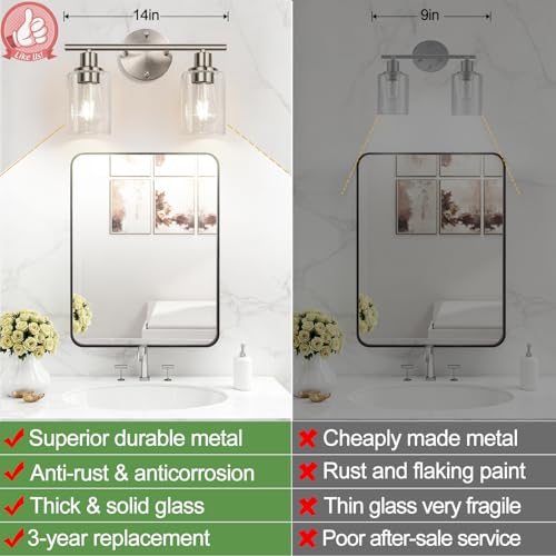 2 Light Bathroom Light Fixtures