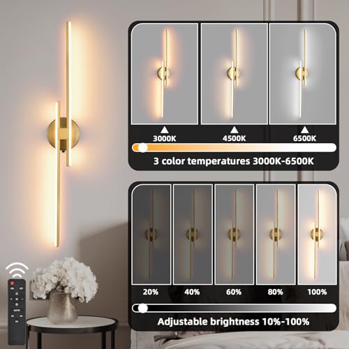 Battery Operated Wall Sconce Set of 2 (2 Count)