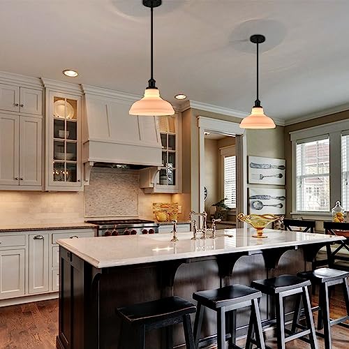Black Opal Glass Pendant Light
