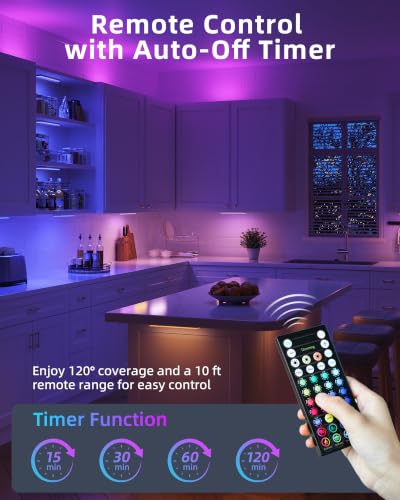 80RGB Under Cabinet Lighting (4 Count)