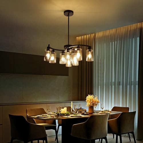 9 Light Modern Farmhouse Chandelier (9 Count)
