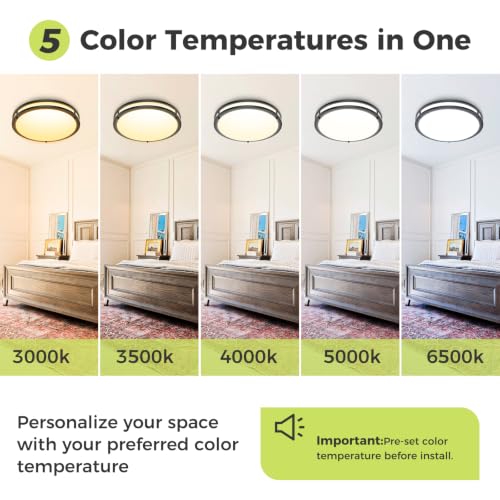13inch Flush Mount Ceiling Light Fixture 2 Pack