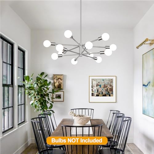11" 52" Height Adjustable Modern Chandelier Ceiling Light Fixture