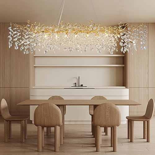 71" Modern Crystal Chandelier