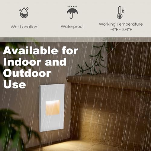 Outdoor Step Lights LED Indoor Stair Lights (4 Count)