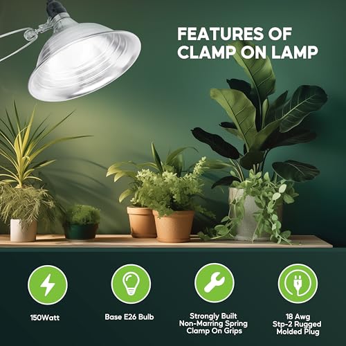 8.5" Clamp Light Socket (2 Count)