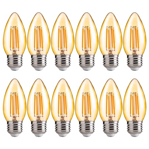 40W Equivalent LED Chandelier Light Bulbs (12 Count)