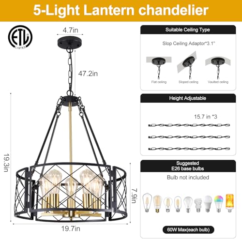 21'' Farmhouse Chandelier