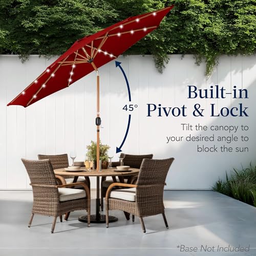 10ft Solar Market Patio Umbrella w