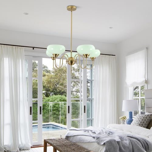 Green Vintage Chandelier 5