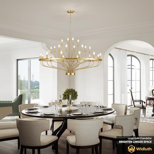 47.2" Large Gold Chandelier
