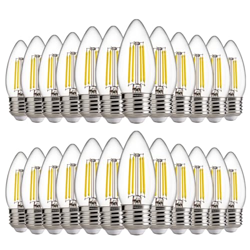 B11 E26 LED Chandelier Light Bulbs (24 Count)