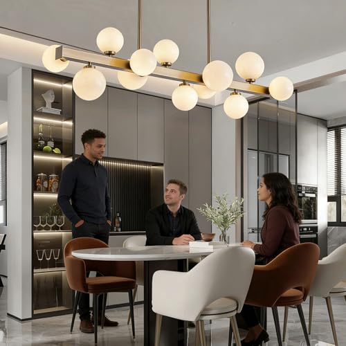12 Lights Modern Gold Chandelier
