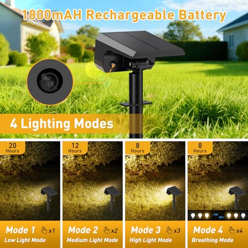Solar Spot Lights Outdoor (8 Count)