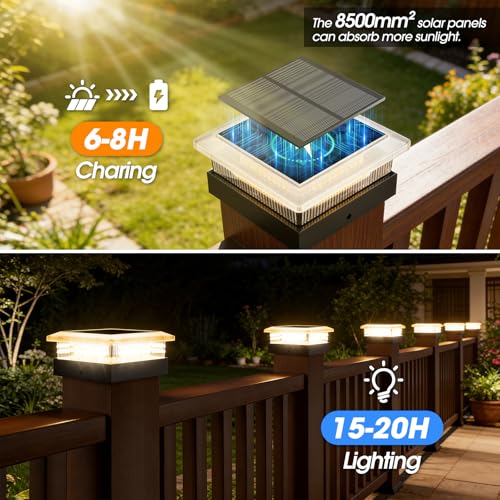 4x4 Solar Post Cap Lights 12 Pack (12 Count)
