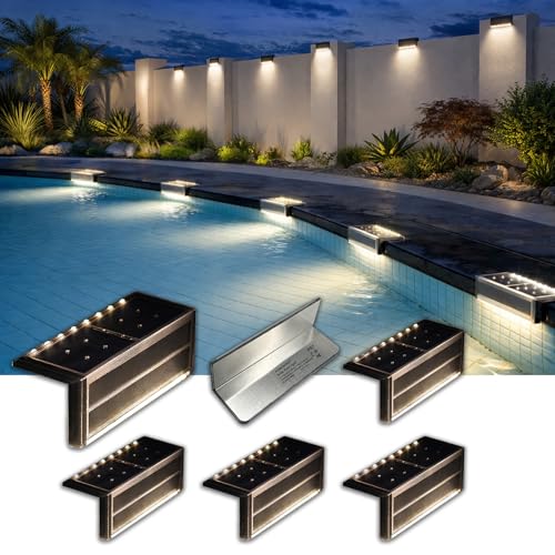 Pool Lights Solar Light for Inground Pool (6 Count)