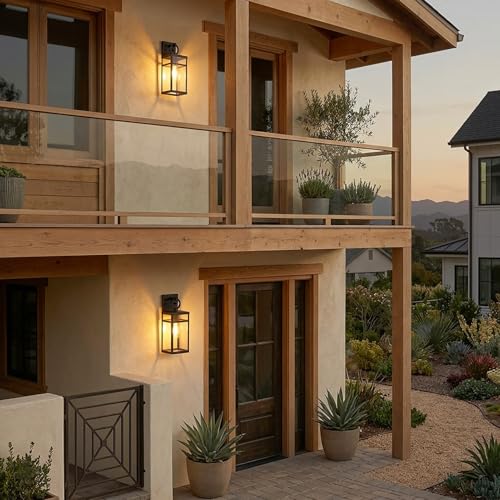 14 Inch Traditional Insect‑Proof Outdoor Wall Light Sconce 1‑Pack