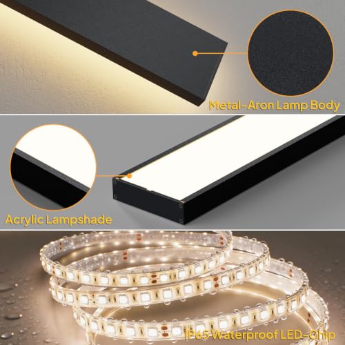 2 Pack 70.8 inch Modern LED Outdoor Wall Light
