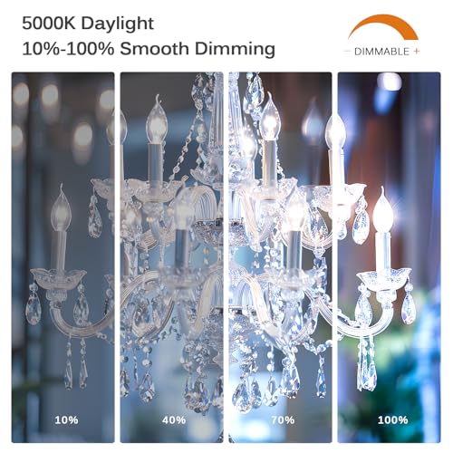 LED Candelabra Bulbs 60 Watt Equivalent (6 Count)