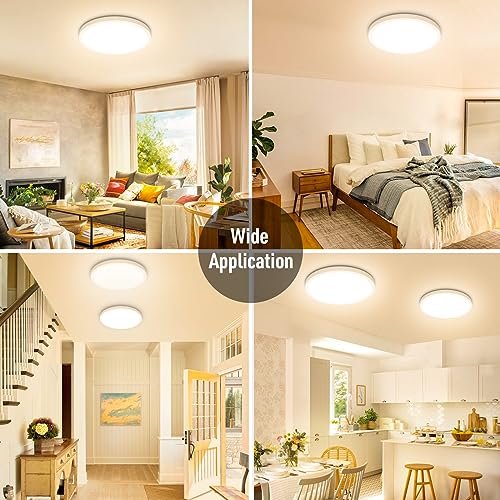 2 Pack 12" LED Flush Mount Ceiling Light 3000K (2 Count)
