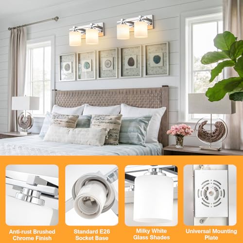 Modern Bathroom Light Fixtures Over Mirror