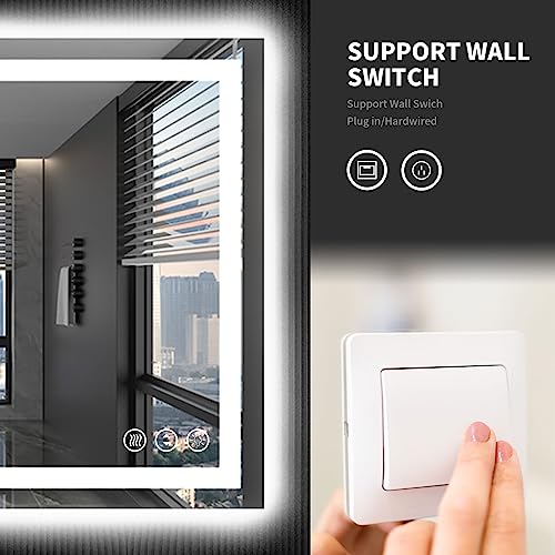 48X36 LED Bathroom Mirror with Lights