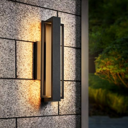 Double Square Frame Outdoor LED Wall Light