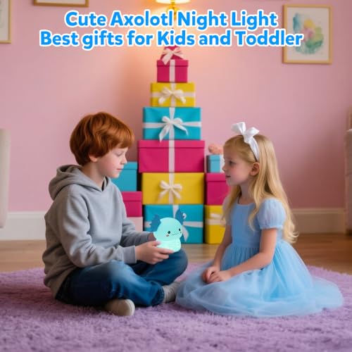 Axolotl Night Light for Kids