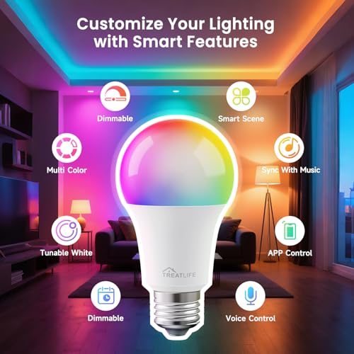 Smart Light Bulbs 4 Pack (4 Count)