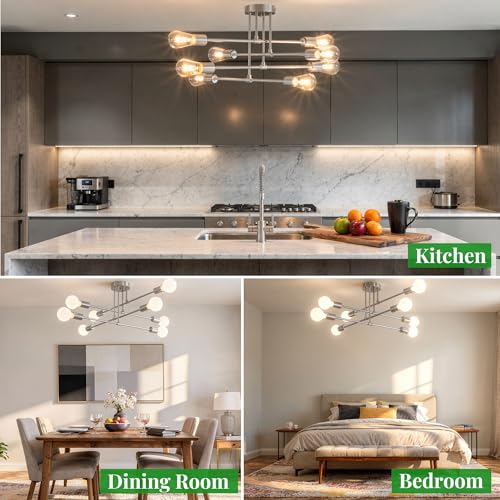 Modern Sputnik Chandelier Ceiling Light Fixtures