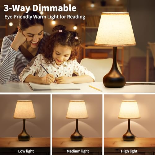 Touch Bedside Lamp Set of 2 (2 Count)