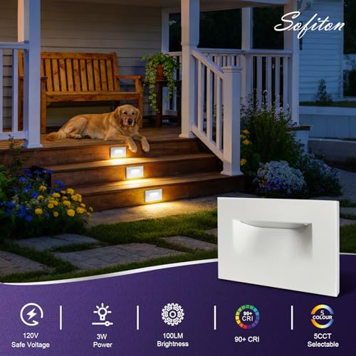 8 Pack Horizontal LED Step Lights