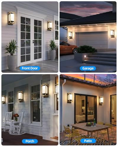 Dusk to Dawn Outdoor Wall Lights 2 Pack