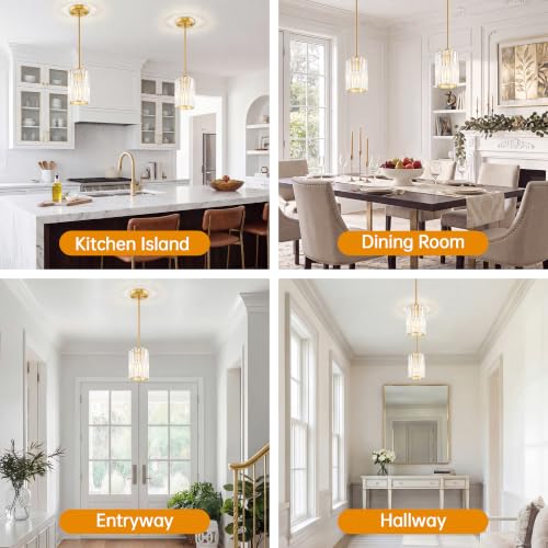 Gold Pendant Light (2 Count)