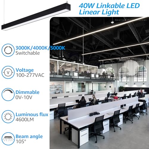 2 Pack 4FT Linkable LED Linear Light (2 Count)