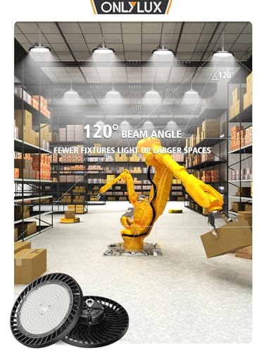 300W Super Bright UFO LED High Bay Lights 8 Pack 6000K 45000lm (8 Count)
