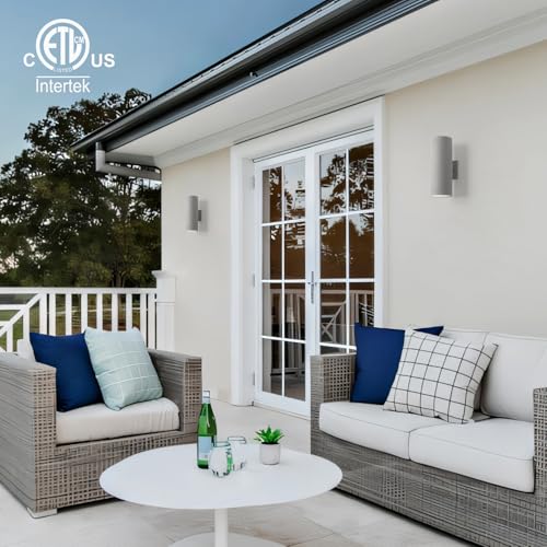 14" Modern Outdoor Porch Light in 2 Lights (2 Count)