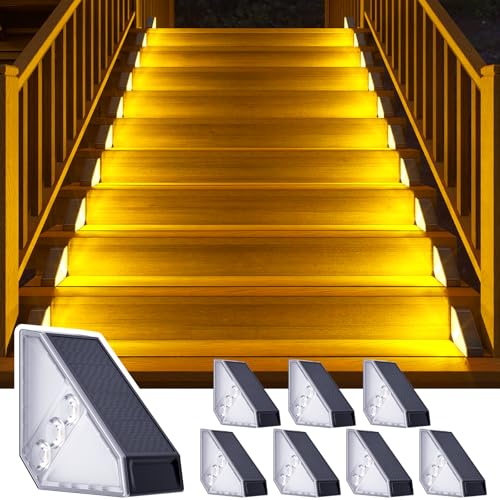 Solar Step Lights Outdoor Waterproof (8 Count)