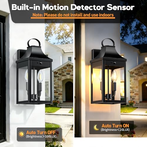 15.5'' Motion Sensor Outdoor Wall Light