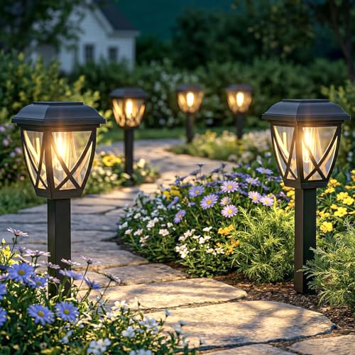 Solar Pathway Lights Outdoor 10 Pack (10 Count)