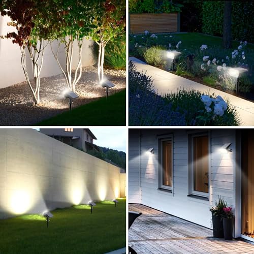 Solar Spot Lights Outdoor Waterproof IP67 (6 Count)