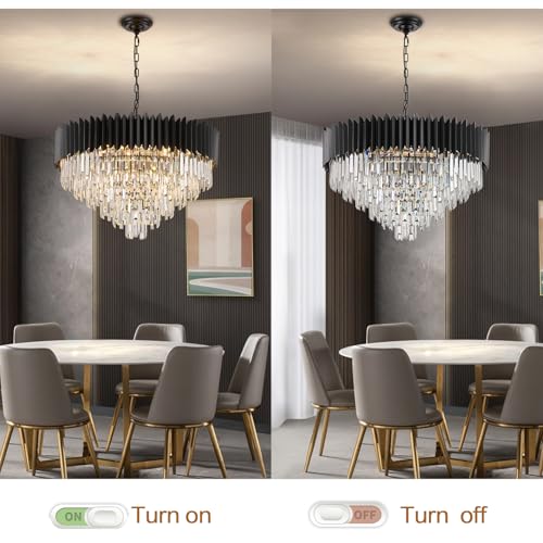 Luxury Crystal Chandelier Black Chandeliers