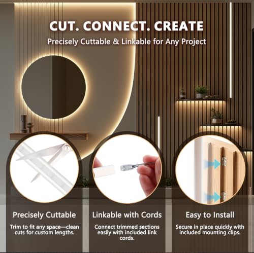16.4ft Silicone LED Light Strip CRI90 Dot (Touch Control)