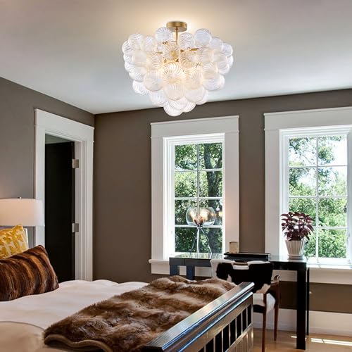 Bubble Ball Semi Flush Ceiling Light