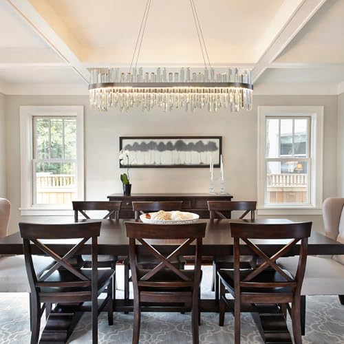 Nickel Led Modern Crystal Chandelier